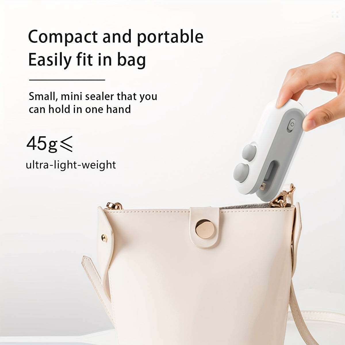 USB Rechargeable 2-in-1 Snack Sealing & Opening Machine: Keep Food Fresh with Heat Sealing and Chip Knife