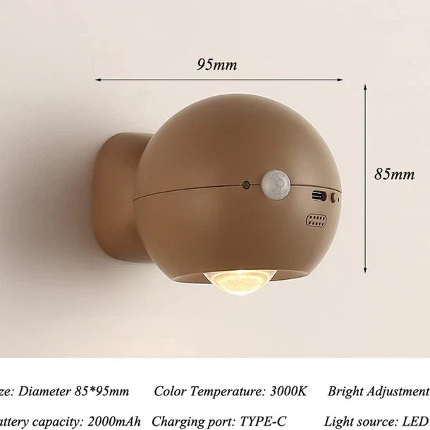 360° Rotation Motion Led Sensor Wall Lamp
