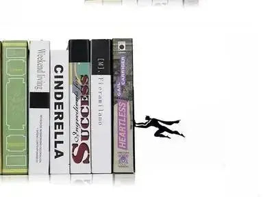 Superhero Bookend Figurines – Stylish Metal Support for Your Bookshelf AVOXZY