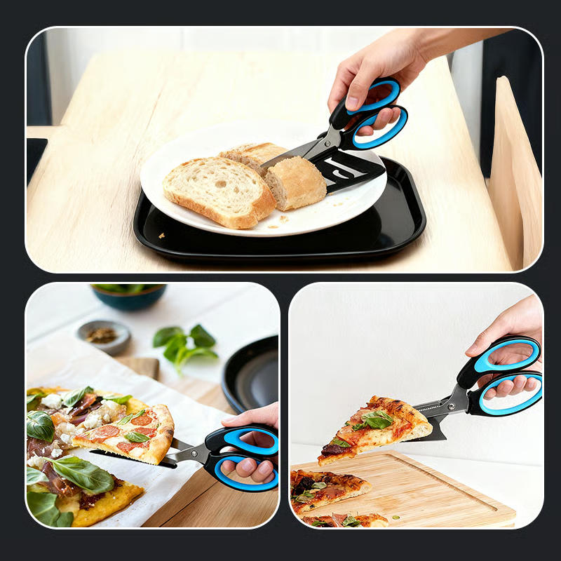 Stainless Steel Pizza Scissors Kitchen Cutter Spatula