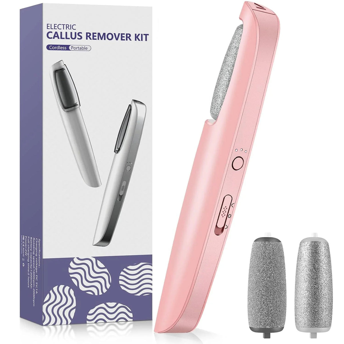 Rechargeable Electric Foot File – Smooth Heels, Anytime Anywhere
