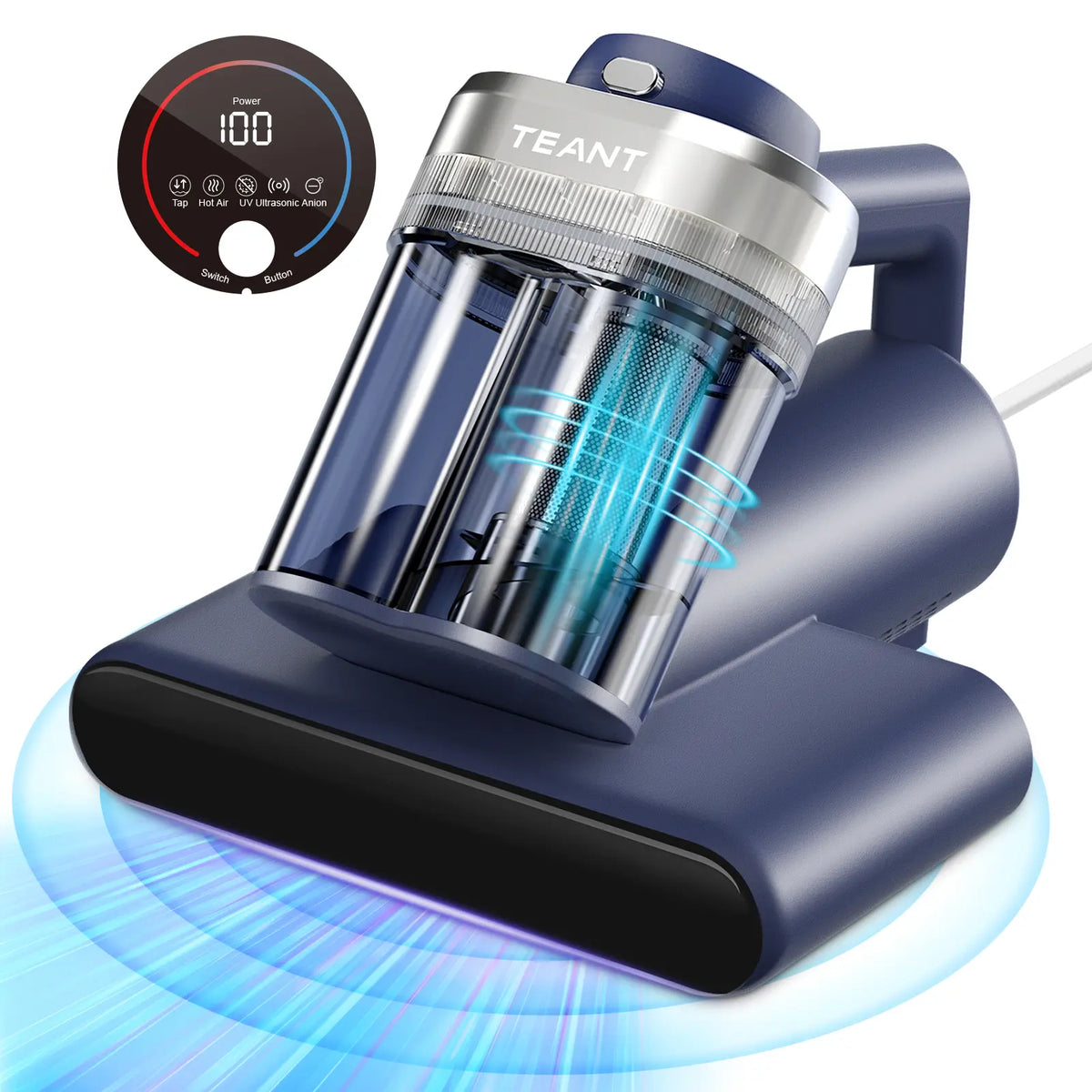 Teant Mattress Vacuum Cleaner with UV-C, HEPA Filter & 16,000Pa Suction