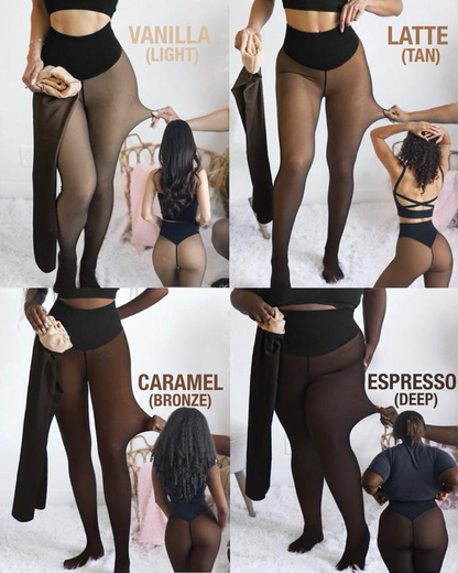 FleeceVeil - Skin-Effect Sculpting Tights