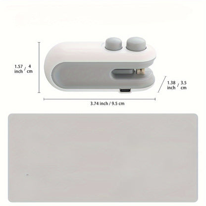 USB Rechargeable 2-in-1 Snack Sealing &amp; Opening Machine: Keep Food Fresh with Heat Sealing and Chip Knife