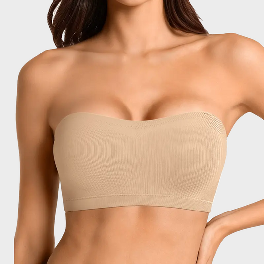 Non-Slip Bandeau Seamless Wireless Strapless Bra