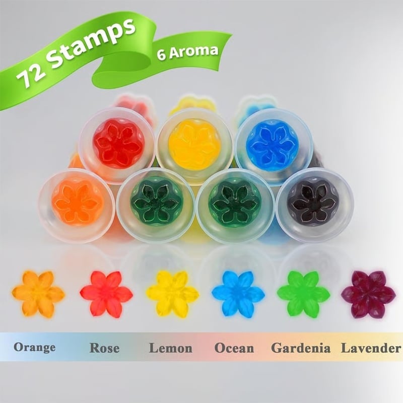 🔥Hot Sale🚽72 Flowers Toilet Cleaner Gel Stamp