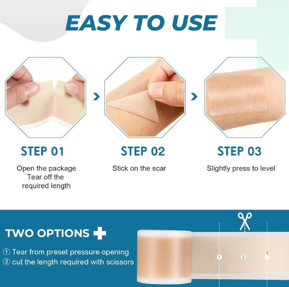 Maviglow® Silicone gel self-adhesive scar patch