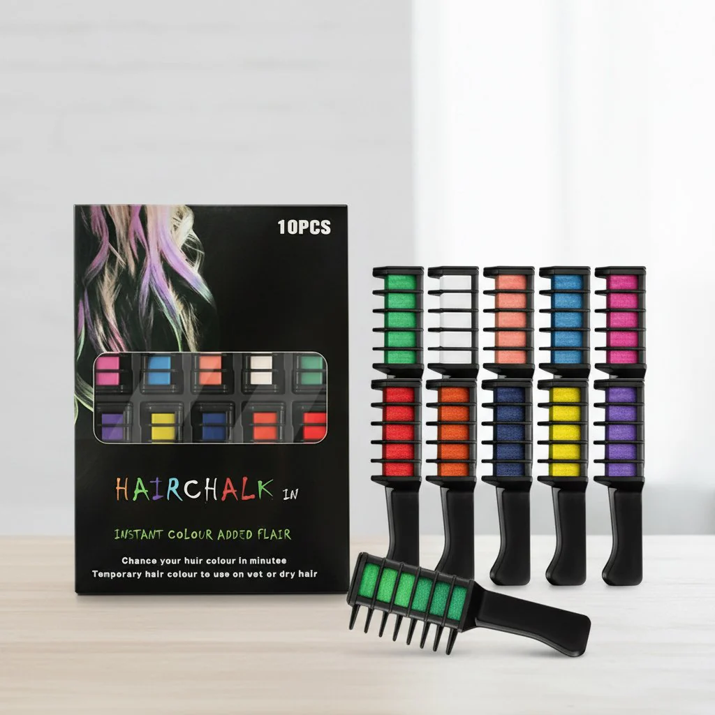 🌈Holiday Season Final Rush - 50% OFF✨Temporary Hair Dye Chalk Comb- Cruelty Free
