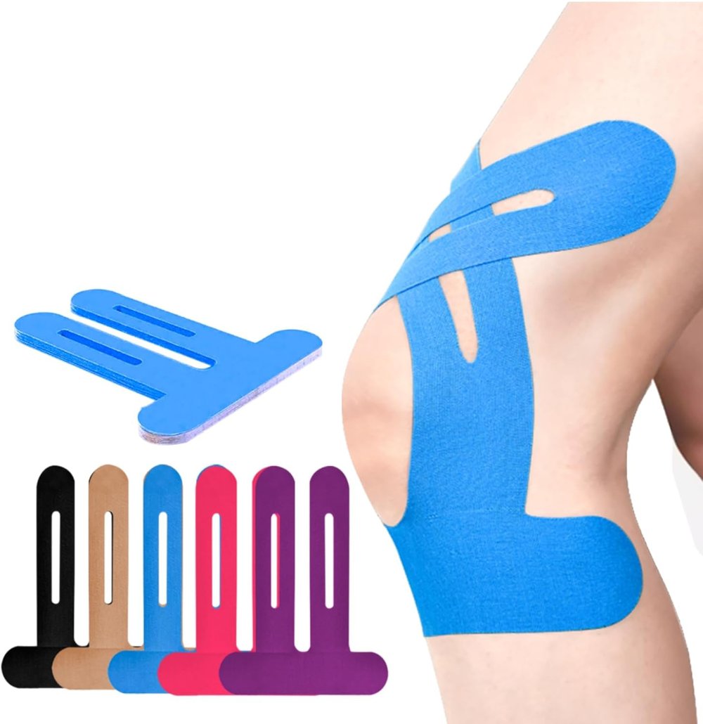 KneeGuard Pro 10 pcs Precut Kinesiology Tape – Instant Knee Support, Zero Cutting Needed - 50% OFF
