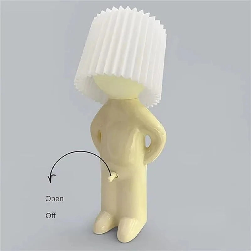Shy Man Creative Table Lamp marnetic