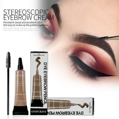 Long-lasting Waterproof Smudge-proof Liquid Eyebrow Gel/Tint(With Free Brush)