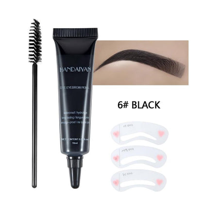 Long-lasting Waterproof Smudge-proof Liquid Eyebrow Gel/Tint(With Free Brush)