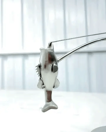 🎣The Fisherman & Biker Balancing Sculpture