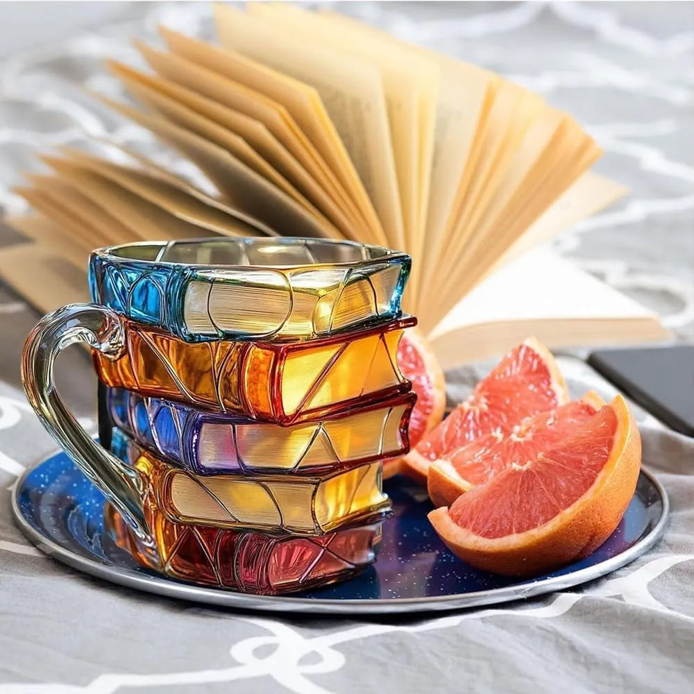 BookishBloom - Hand Painted Mug for Book Lovers