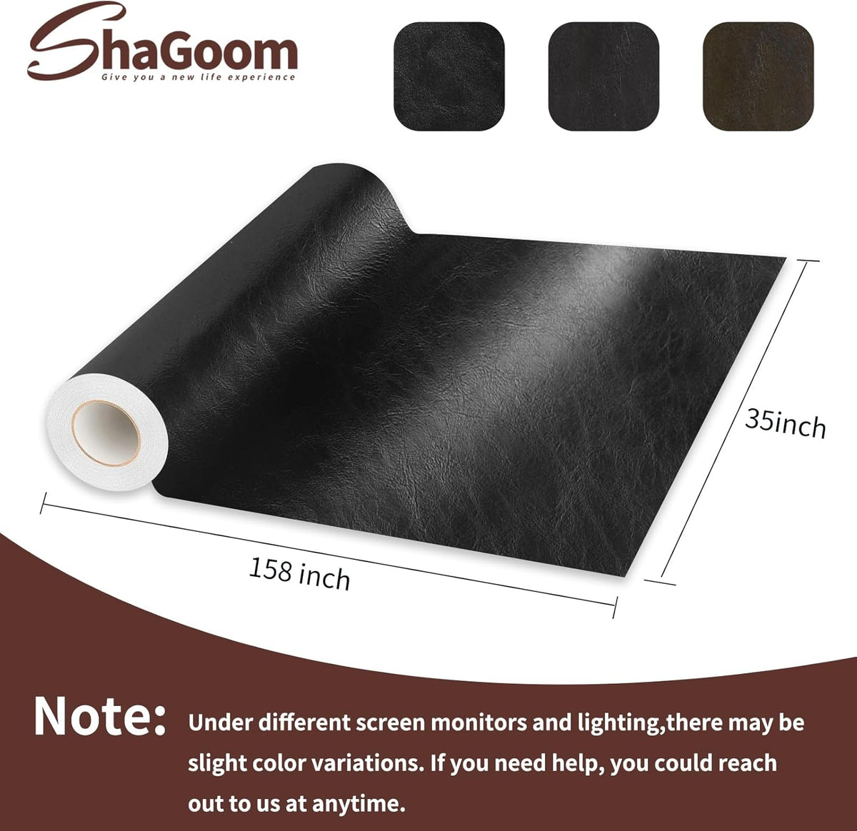 Caedrea Leather Repair Patch – 17x79" Self-Adhesive Waterproof Vinyl Patch for Couch, Furniture, Car Seats & Cabinets, Durable DIY Fix
