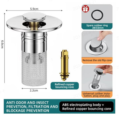 Stainless Steel Basin Drain Filter