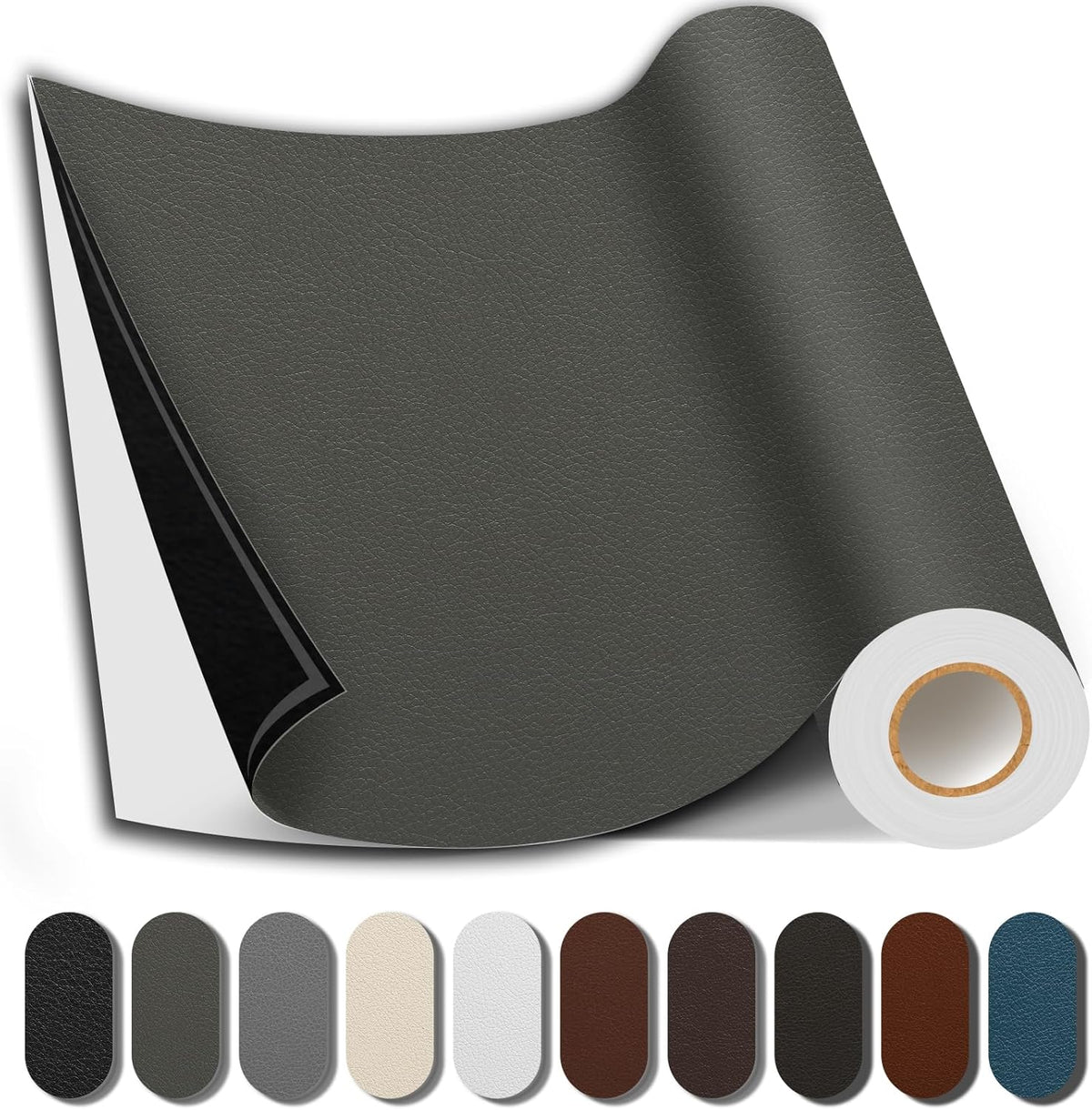 Caedrea Leather Repair Patch – 17x79" Self-Adhesive Waterproof Vinyl Patch for Couch, Furniture, Car Seats & Cabinets, Durable DIY Fix