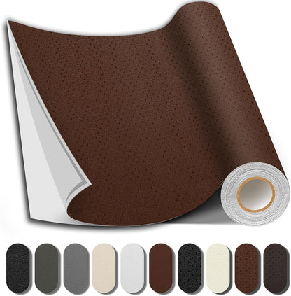 Caedrea Leather Repair Patch – 17x79" Self-Adhesive Waterproof Vinyl Patch for Couch, Furniture, Car Seats & Cabinets, Durable DIY Fix