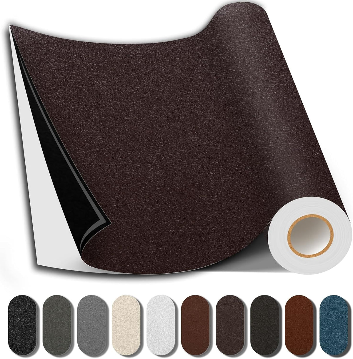 Caedrea Leather Repair Patch – 17x79" Self-Adhesive Waterproof Vinyl Patch for Couch, Furniture, Car Seats & Cabinets, Durable DIY Fix