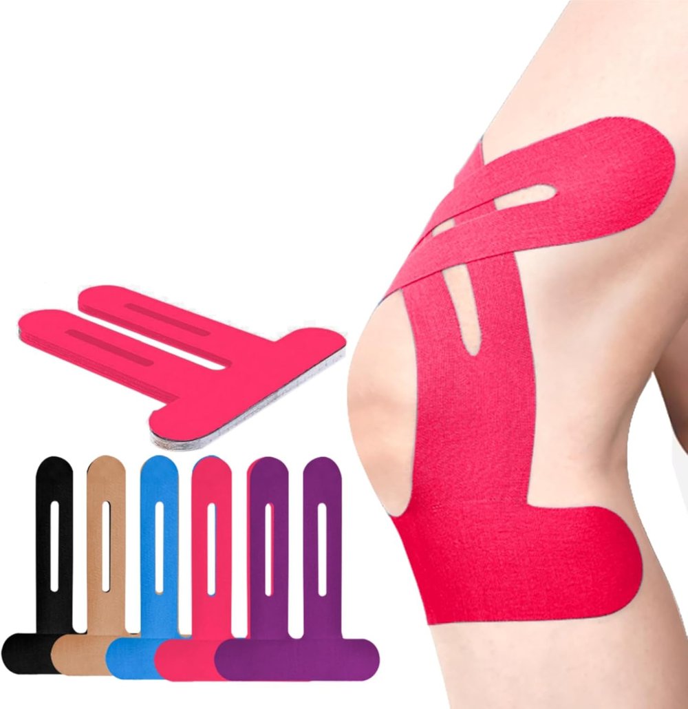 KneeGuard Pro 10 pcs Precut Kinesiology Tape – Instant Knee Support, Zero Cutting Needed - 50% OFF