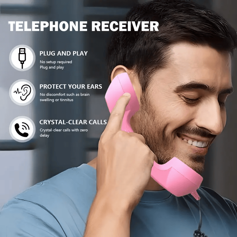 VintageTalk - Wired Retro Phone Handset