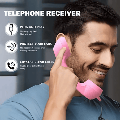 VintageTalk - Wired Retro Phone Handset