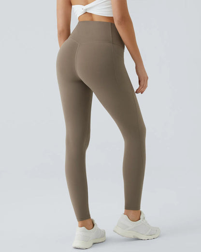 Butt Lifting Tummy Control Side Pocket High Waisted Shaping Training Leggings