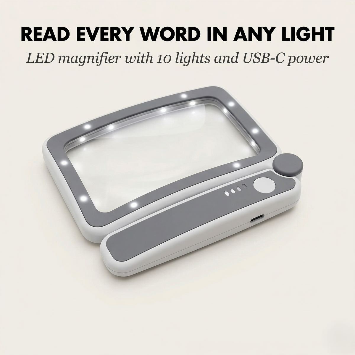 Lumiread™ – LED Lighted Folding Magnifying Glass for Reading +50% OFF