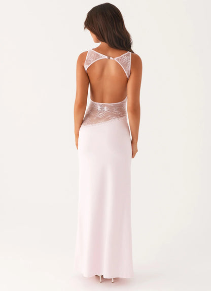 Noir Silhouette Lace Gown