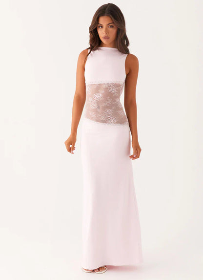 Noir Silhouette Lace Gown