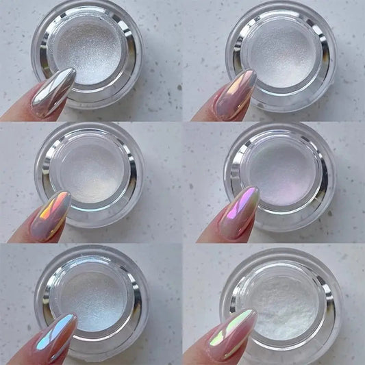NailGlow™ Chrome Powder - Mirror Shine Nail Polish, Elegant & Long-Lasting