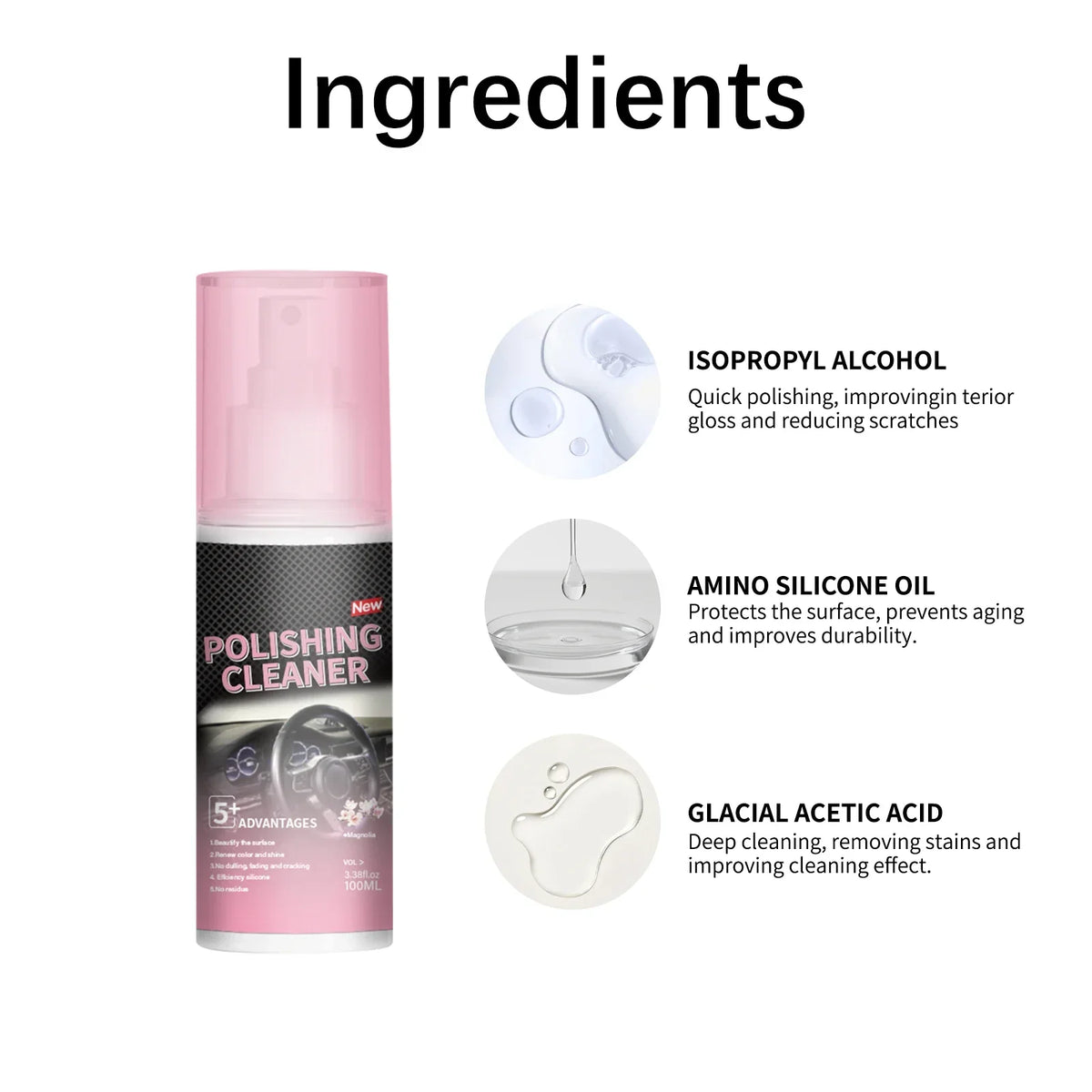 Car Interior Polishing Cleaner