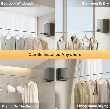 Invisible Retractable Clothesline