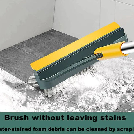 2 in 1 Cleaning Brush Floor Scrub Broom Wiper Scraper