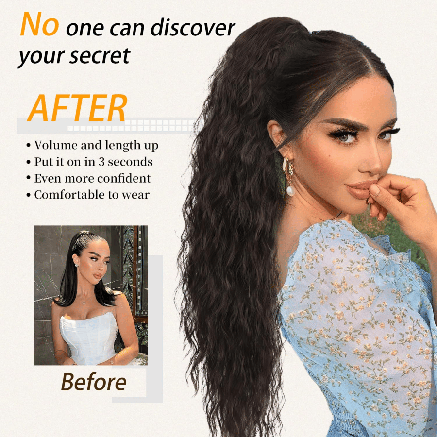 The SilkiPony  Extension - A Perfect Ponytail in Seconds + 50% OFF