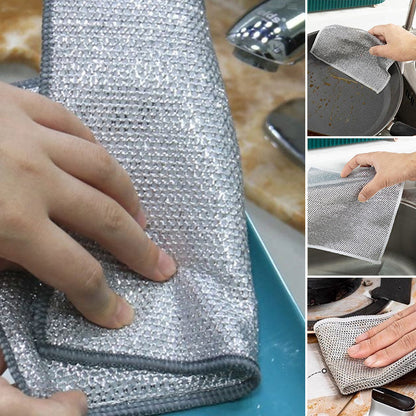 FlexClean Multipurpose Wire Dishwashing Cleaning Cloth