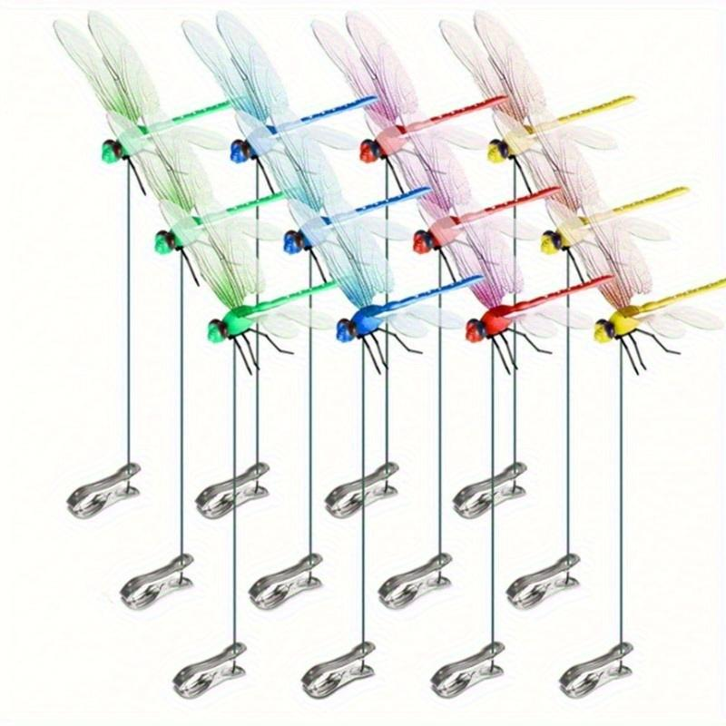 4PCS Outdoor Dragonfly Rod Clip