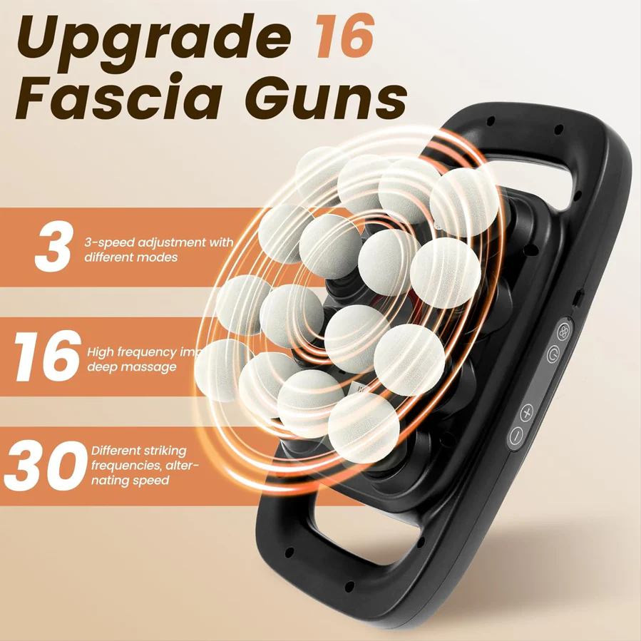 OctoRelief™ 16-Head Massage Gun