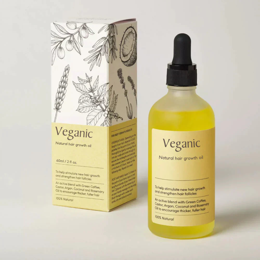 Veganic: Your natural oil treatment for hair growth.