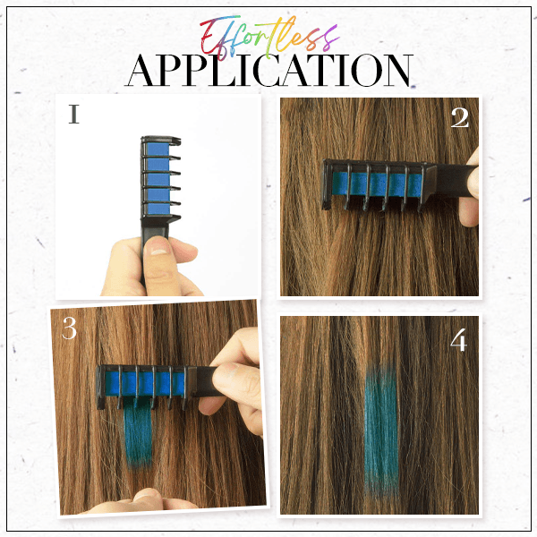 🌈Holiday Season Final Rush - 50% OFF✨Temporary Hair Dye Chalk Comb- Cruelty Free
