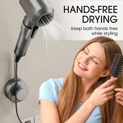 Hands-Free Suction Cup Hair Dryer Holder