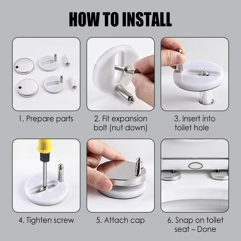 Universal Toilet Seat Mounting Bolts