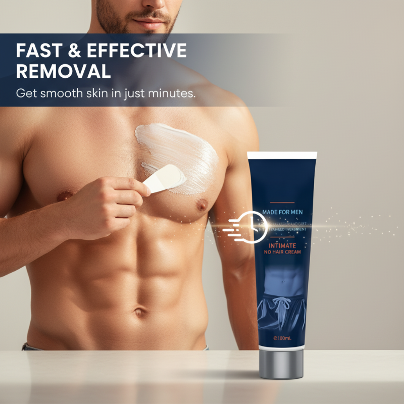 Fast-Acting Body Hair Removal Cream for Men