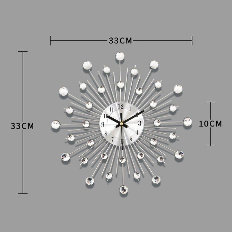✨ 62% OFF NOW! 🕰️ Rhinestone Wall Clock – Silent Movement, Sparkling Design & Elegant Home Decor 💎