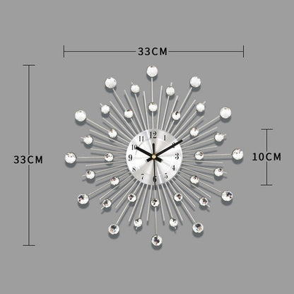 ✨ 62% OFF NOW! 🕰️ Rhinestone Wall Clock – Silent Movement, Sparkling Design & Elegant Home Decor 💎
